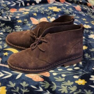 Hush Puppies Brown Chukka Boots Suede Ankle-High